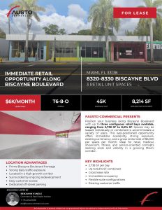Two White Box Suites in a 2023-Built North Miami Plaza